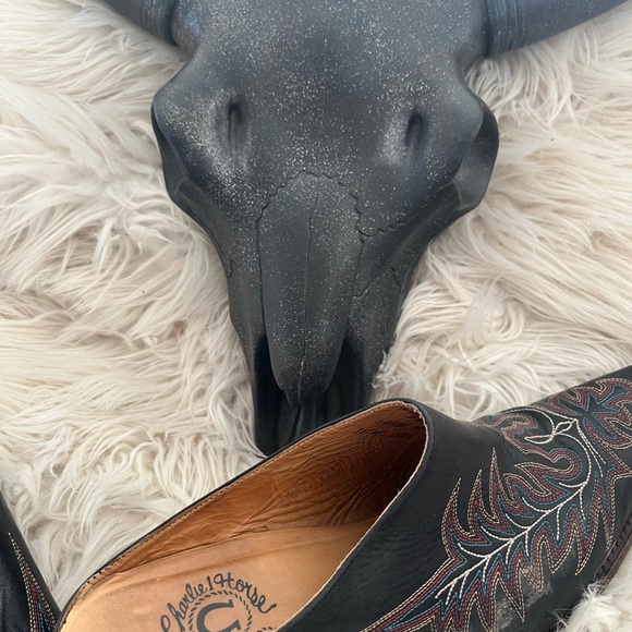 Charlie 1 Horse Square Toe Western Mule Size 9B - Picture 6 of 6